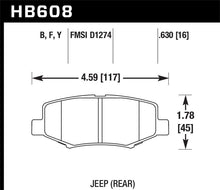 Cargar imagen en el visor de la galería, Hawk 2007-2011 Dodge Nitro R/T HPS 5.0 Rear Brake Pads