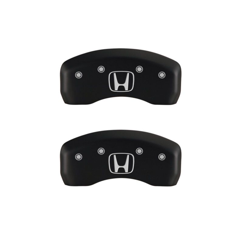 MGP Red Caliper Covers Engraved Honda Front H Logo Rear — Fits 2016-2017 Honda Accord
