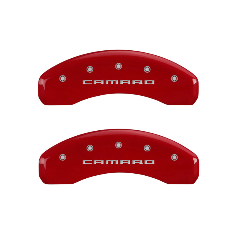 MGP Yellow Caliper Covers Engraved Camaro Gen 5 Front & Rear - Fits 2010-2015 Chevrolet Camaro