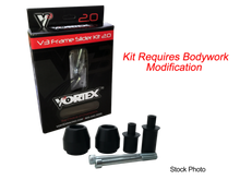 Load image into Gallery viewer, Vortex Racing 08-13 Ducati EVO 848 V.3 2.0 Frame Slider Kit- Modification Required