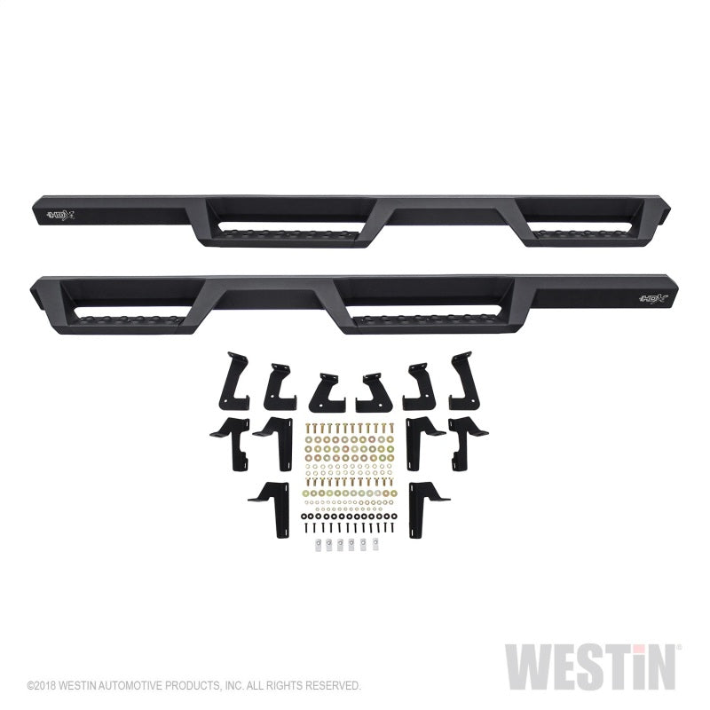Westin HDX Drop Nerf Step Bars - Textured Black — Fits 18-24 Jeep Wrangler JL Unlimited 4DR