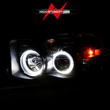 Cargar imagen en el visor de la galería, ANZO 2002-2005 Dodge Ram 1500 Projector Headlights w/ Halo Black Clear Amber