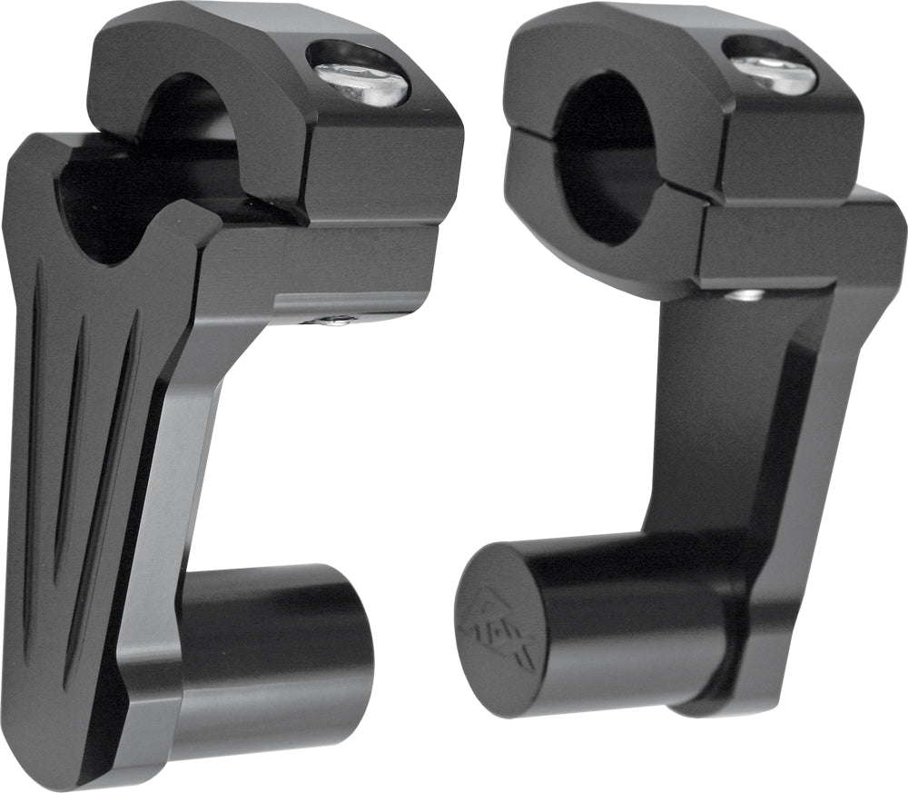 ROX Pivoting Handlebar Riser Black 2" Rise (4R-P2CC01)