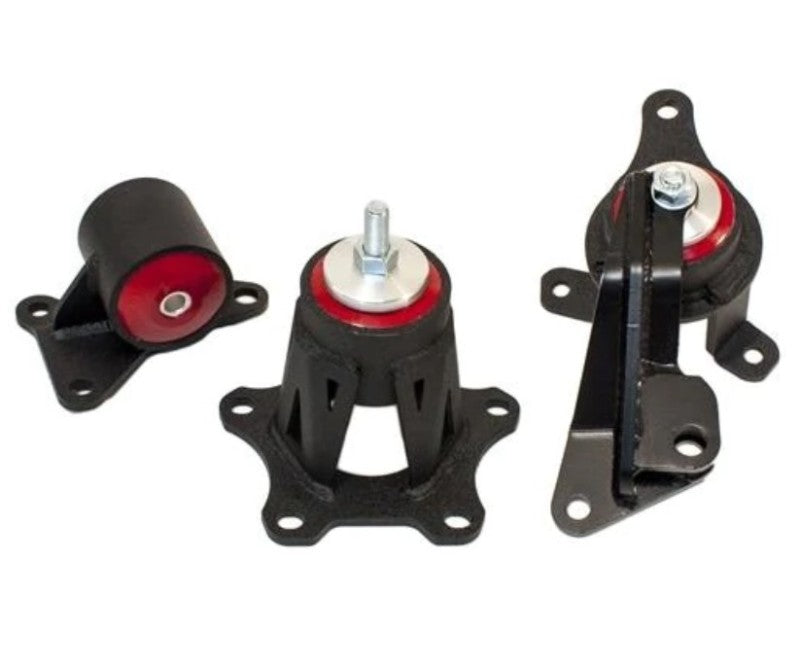 Innovative 98-02 Accord F-Series Black Steel Mounts 75A Bushings (Auto Trans)