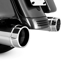 Cargar imagen en el visor de la galería, Vance &amp; Hines HD Touring 95-16 Torquer 450 Chrome Slip-On Exhaust