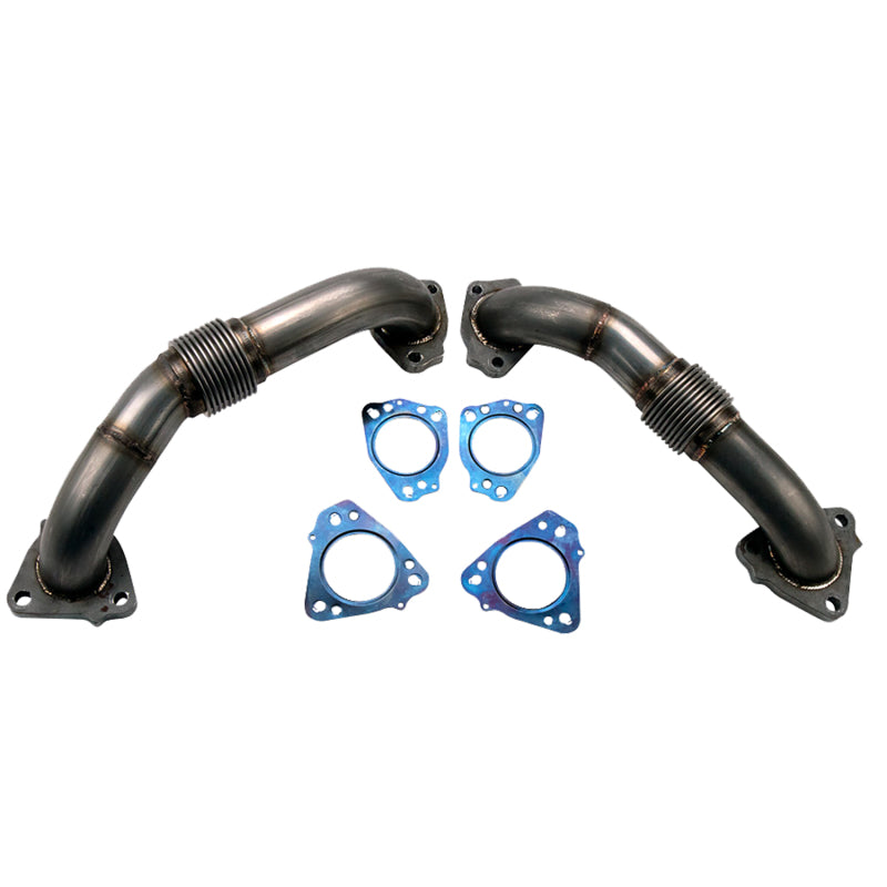 Kit de tubería ascendente Wehrli 17-24 Chevrolet 6.6L L5P Duramax de 2 pulgadas con juntas