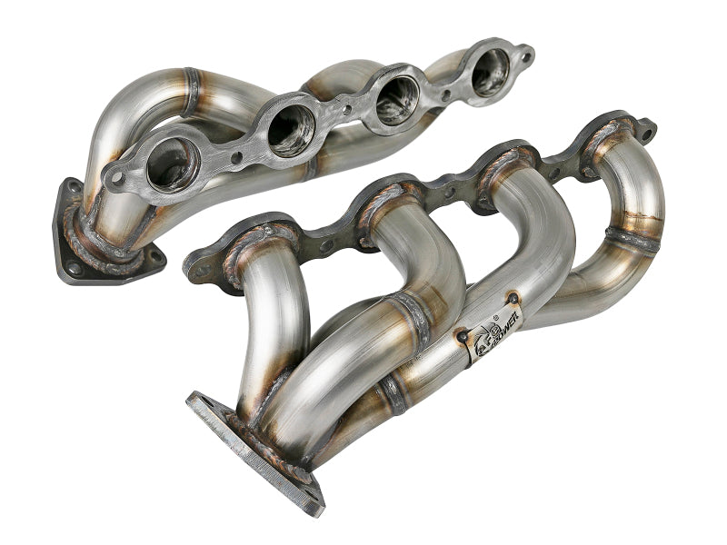 aFe Twisted Steel 1-3/4in 304SS Shorty Headers 2019 GM Silverado / Sierra 1500 V8-5.3L/6.2L