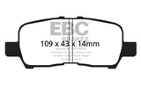 EBC 05-09 Buick Allure (Canada) 3.6 Greenstuff Rear Brake Pads