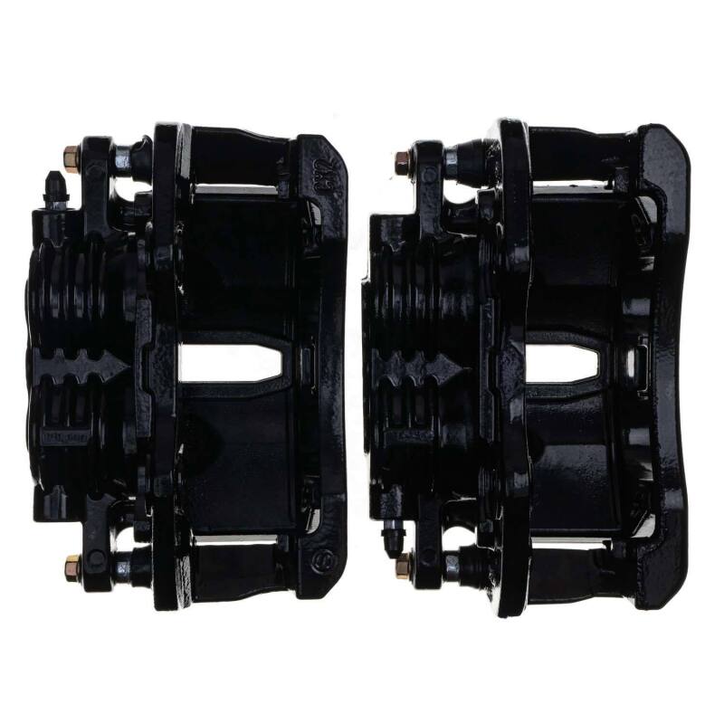 Power Stop 02-06 Cadillac Escalade Rear Black Caliper - Pair w/Bracket