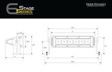 Cargar imagen en el visor de la galería, Diode Dynamics 6 In LED Light Bar Single Row Straight SS6 - Amber Wide Light Bar (Pair)