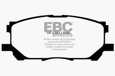EBC Yellowstuff Front Brake Pads - 04-07 Lexus RX330 3.3