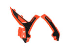 Acerbis 23+ KTM EXC-F/ SX/ SX-F/ XC/ XC-F/ XC-W/ XCF-W Frame Guards- X-Grip - 16 Orange/Black