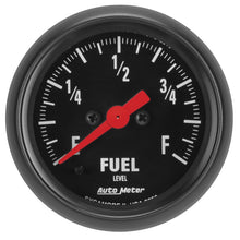 Cargar imagen en el visor de la galería, Autometer Z Series 0-280Ohm 2-1/16in. Programmable Fuel Level Gauge