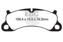 Cargar imagen en el visor de la galería, EBC 12-15 Porsche 911 (991) (Cast Iron Rotor only) 3.8 Carrera S Redstuff Front Brake Pads