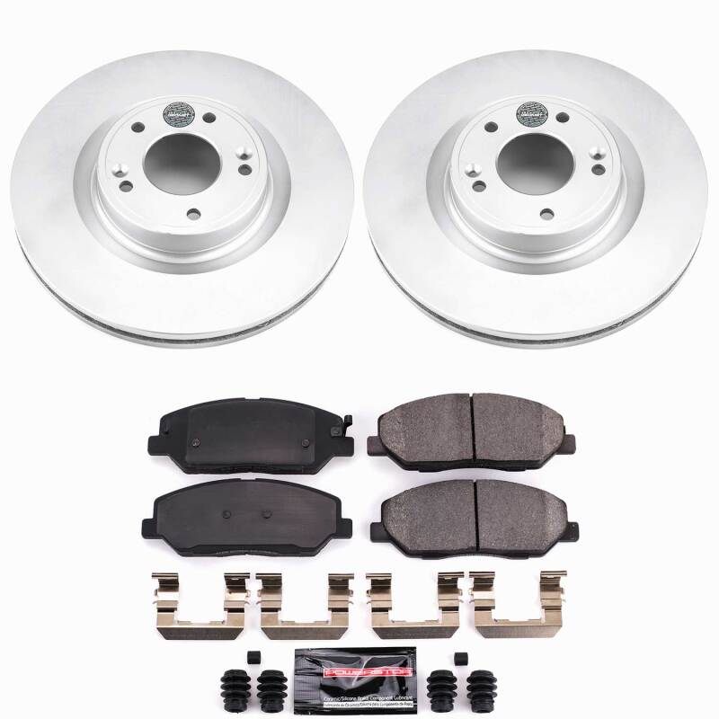 Power Stop 09-11 Hyundai Genesis Front Z23 Coated Brake Kit
