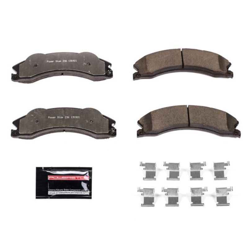 Pastillas de freno delanteras o traseras Z36 para camioneta y remolque Chevrolet Silverado 2500 HD 2011 con herrajes