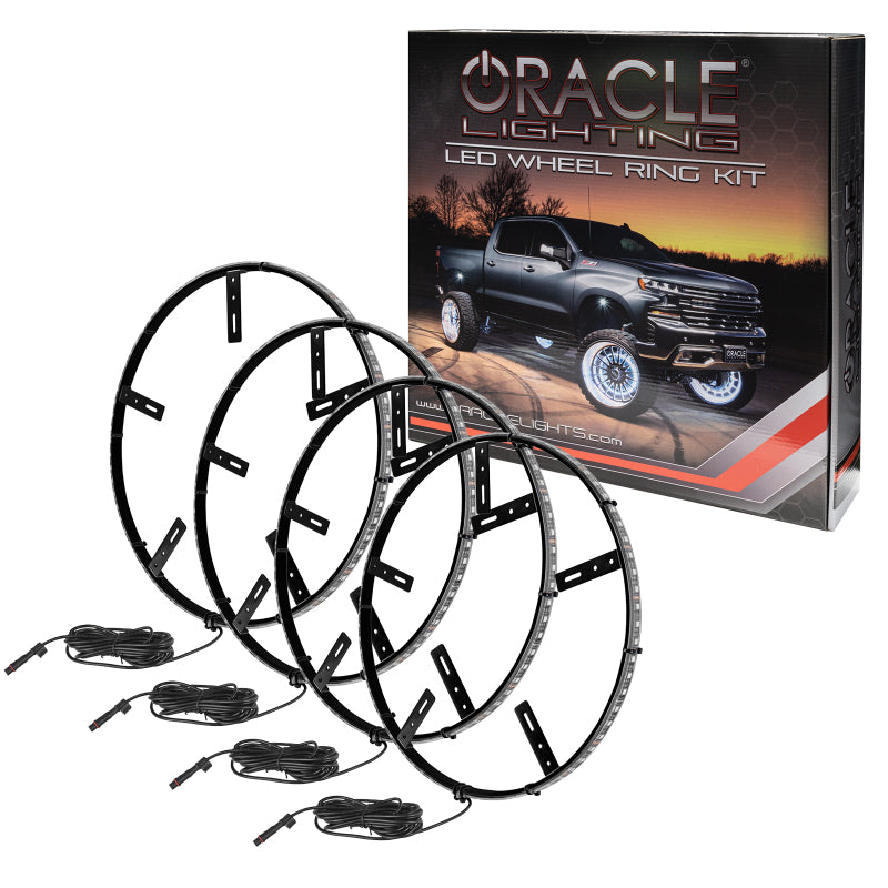 Oracle LED Illuminated Wheel Rings - Double LED - White SEE WARRANTY