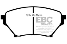 Cargar imagen en el visor de la galería, EBC 01-03 Mazda Miata MX5 1.8 (Sports Suspension) Yellowstuff Front Brake Pads