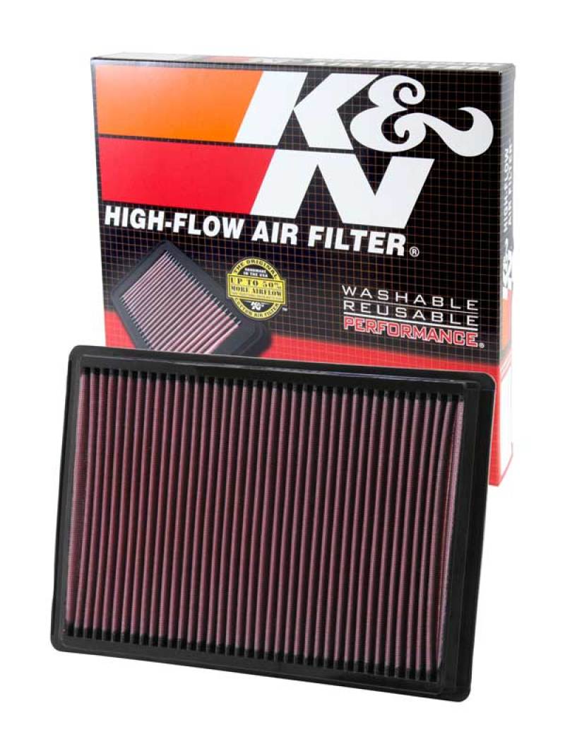 K&N Drop-In Air Filter — Fits 04-10 Chrysler 300/300C, 06-09 Dodge Charger, 05-08 Magnum, 08-10 Challenger