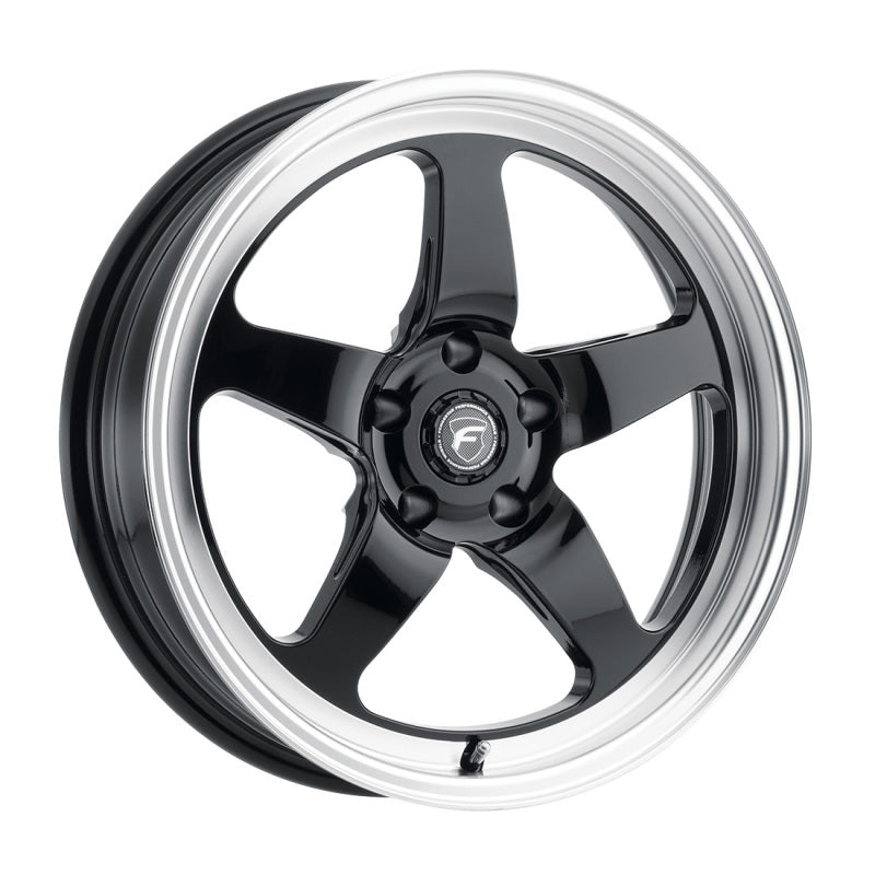 Rueda Forgestar D5 Drag 18x12 / 5x120,65 BP / ET50 / 8,5 pulgadas BS en negro brillante