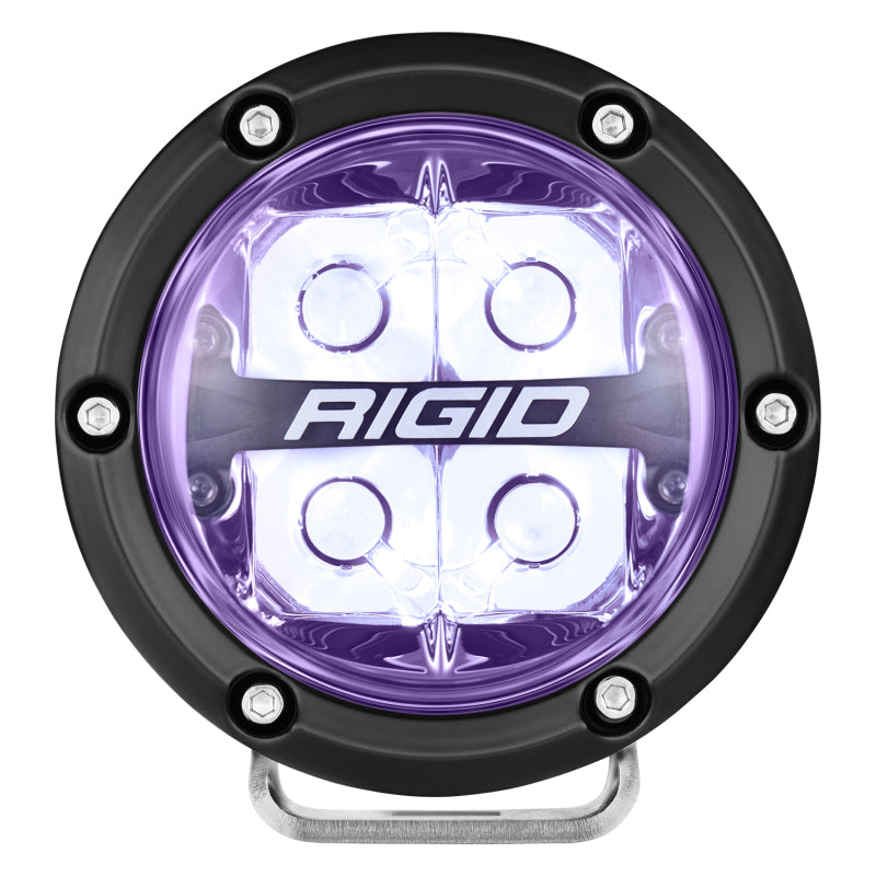 Foco LED todoterreno de 4 pulgadas de la serie 360 ​​de Rigid Industries, RGBW (par)