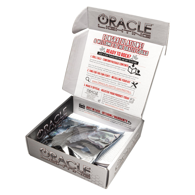 Oracle 7" Round Surface Mount LED Headlight Halo Kit - Blue