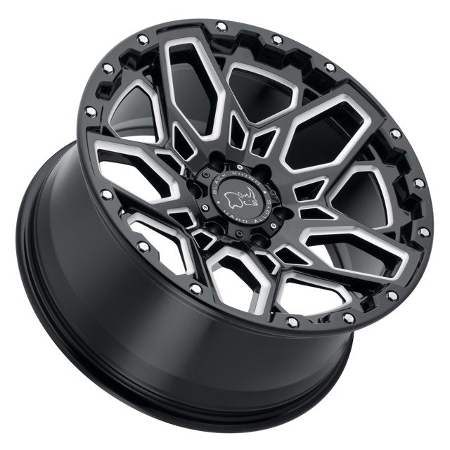 Black Rhino Wheels BRSHR 18X9.5 6X5.5 G-BLK-MILL -18MM