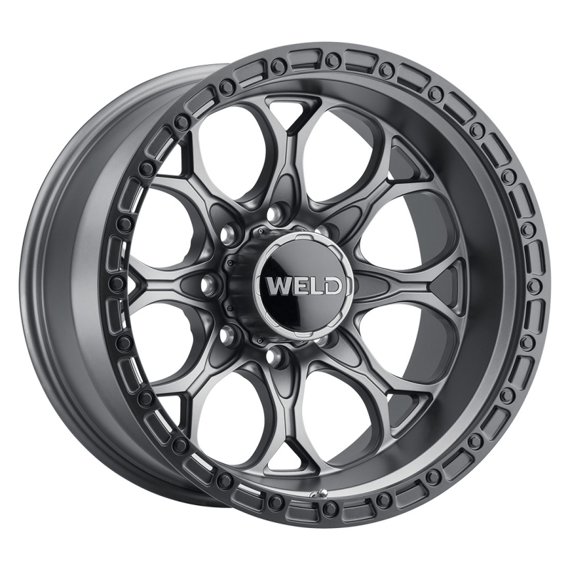 Weld Ledge 8 20x9 / 8x165.1 / ET0 / BS 5 - Satin Gunmetal w/ Satin Black Ring