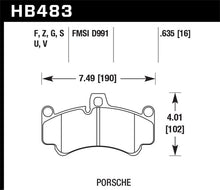 Cargar imagen en el visor de la galería, Hawk 08 Porsche 911 Targa 4/4S/03-05 911 GT2/04-08 GT3/07-08 Turbo DTC-70 Race Front Brake Pads