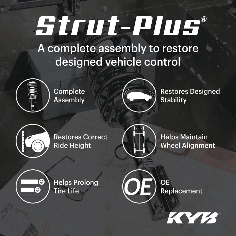 KYB 15-17 Subaru Legacy H4 2.5L AWD Suspension Strut and Coil Spring Assembly - Rear (SR4740)