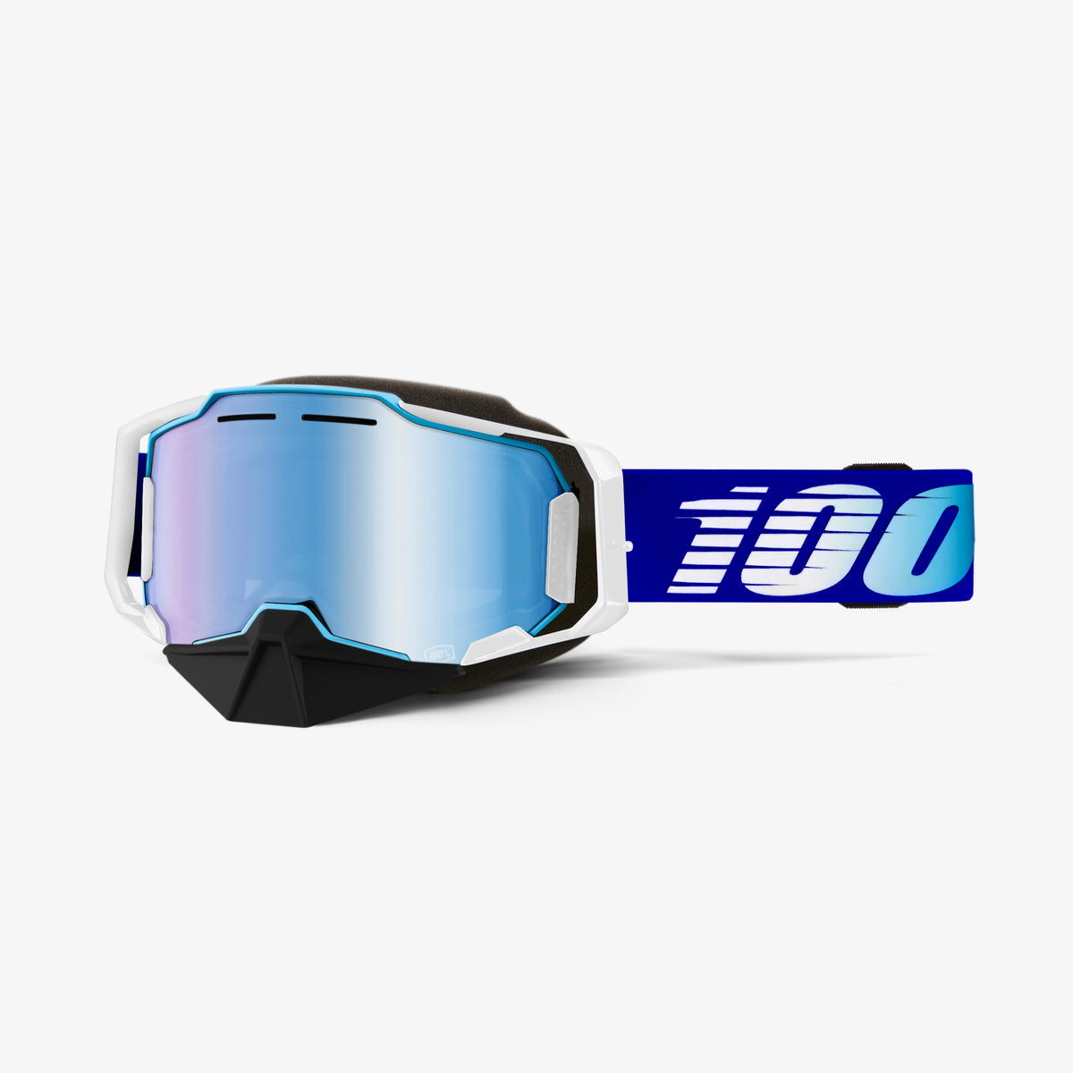 100-Percent Armega Snowmobile Goggle Blue w/ Blue Mirror Lens (50008-10008)