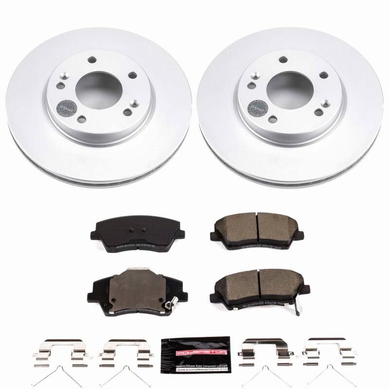 Power Stop 17-22 Hyundai Ioniq Front Z23 Coated Brake Kit