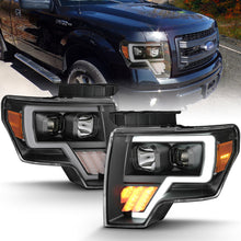 Cargar imagen en el visor de la galería, ANZO 2009-2014 Ford F-150 Projector Light Bar G4 H.L. Black Amber