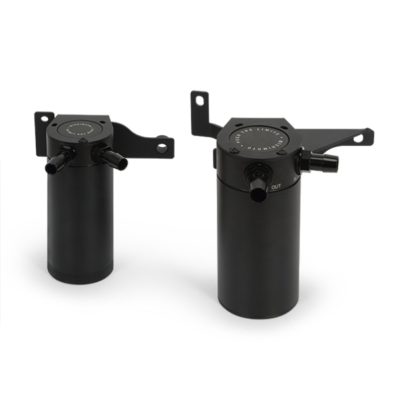 Mishimoto Black Baffled Oil Catch Can Kit — Fits 2011-2014 Ford F-150 EcoBoost 3.5L