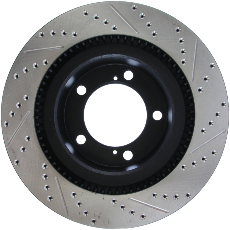 Rotor ranurado y perforado delantero derecho StopTech 07-09 Toyota Tundra / 08-09 Toyota Sequoia