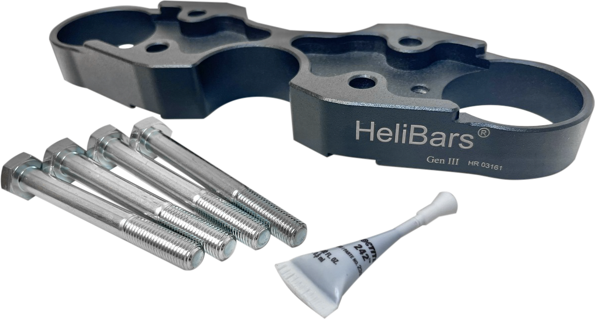 Helibars Handlebar Risers Black SUZ (HR03161)