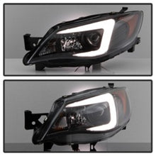 Cargar imagen en el visor de la galería, Spyder Subaru WRX 08-09 Projector Headlights - HID Model Only - Black PRO-YD-SWRX08-HID-LBDRL-BK