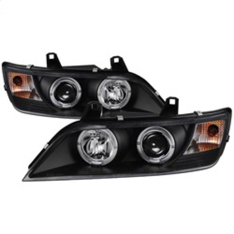 Faros delanteros Spyder BMW Z3 96-02 LED Halo negro High H1 Low H1 PRO-YD-BMWZ396-HL-BK