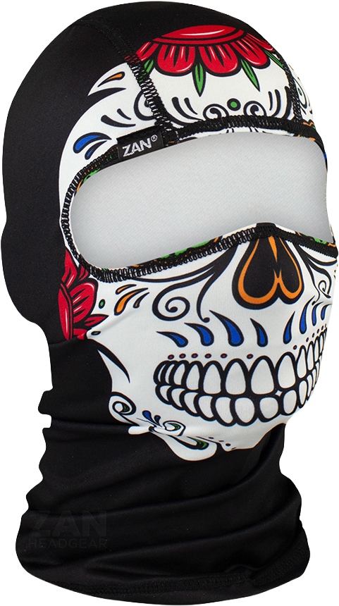 ZAN Balaclava Polyester Maerte Skull (WBP413)