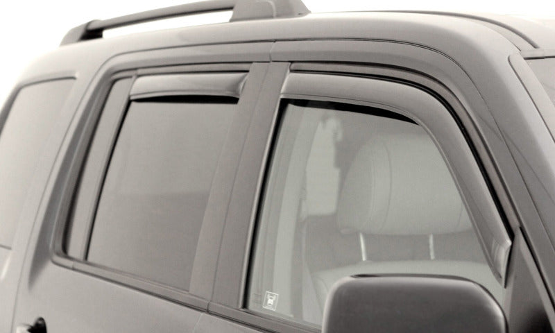 Deflectores de ventana delantera y trasera en canal AVS 08-13 para Toyota Highlander Ventvisor, 4 piezas, color humo