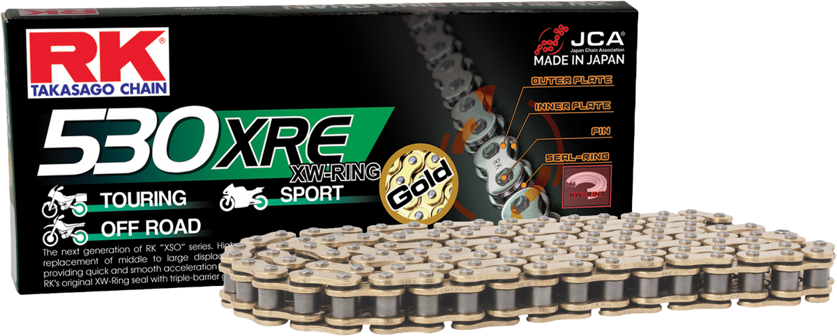 RK Excel GB530XRE Drive Chain Gold 530 X 120 (GB530XRE-120)