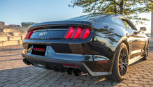 Cargar imagen en el visor de la galería, Corsa 2015-2017 Ford Mustang GT 5.0 3in Cat Back Exhaust Black Quad Tips (Sport)