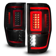 Cargar imagen en el visor de la galería, ANZO 19-22 Ford Ranger Full LED Taillights w/ Lightbar Sequential Signal Black Housing/Smoke Lens