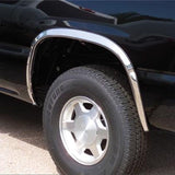 Putco 88-98 Chevrolet CK / Silverado (incl. Sportside) - Moldura de guardabarros de acero inoxidable completa sin bengalas