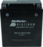 BikeMaster AGM Battery - MS12-20CH-BS