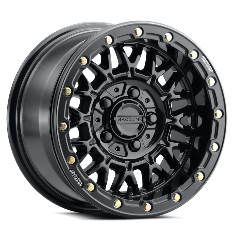 Raceline A15 Omega 15x8in / 5x114.3 BP / 0mm Offset / 68mm Bore - Gloss Black