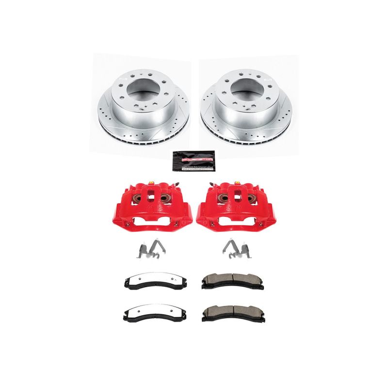 PowerStop Z36 Rear Truck & Tow Brake Caliper Kit — Fits 2015-2019 Chevrolet Silverado 2500 HD, Suburban 3500 HD, GMC Sierra 2500 HD, 3500 HD