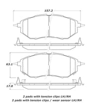 Cargar imagen en el visor de la galería, StopTech Street Touring 05-08 Legacy 2.5 GT Front Brake Pads