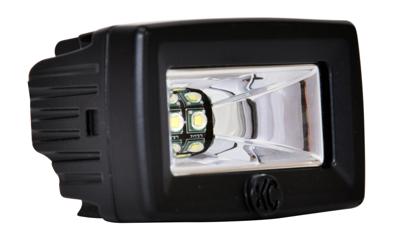 KC HiLiTES C-Series C2 LED 2in Backup Area Flood Light 20W (Pair Pack) - Black
