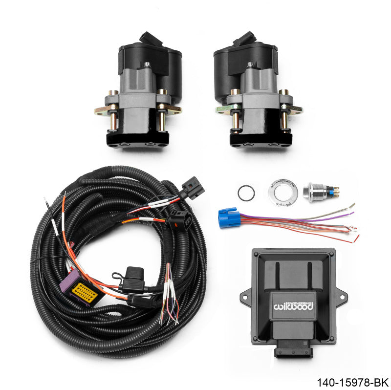 Wilwood Electronic Parking Brake Rear Retrofit Kit 0.810in Rotor Black